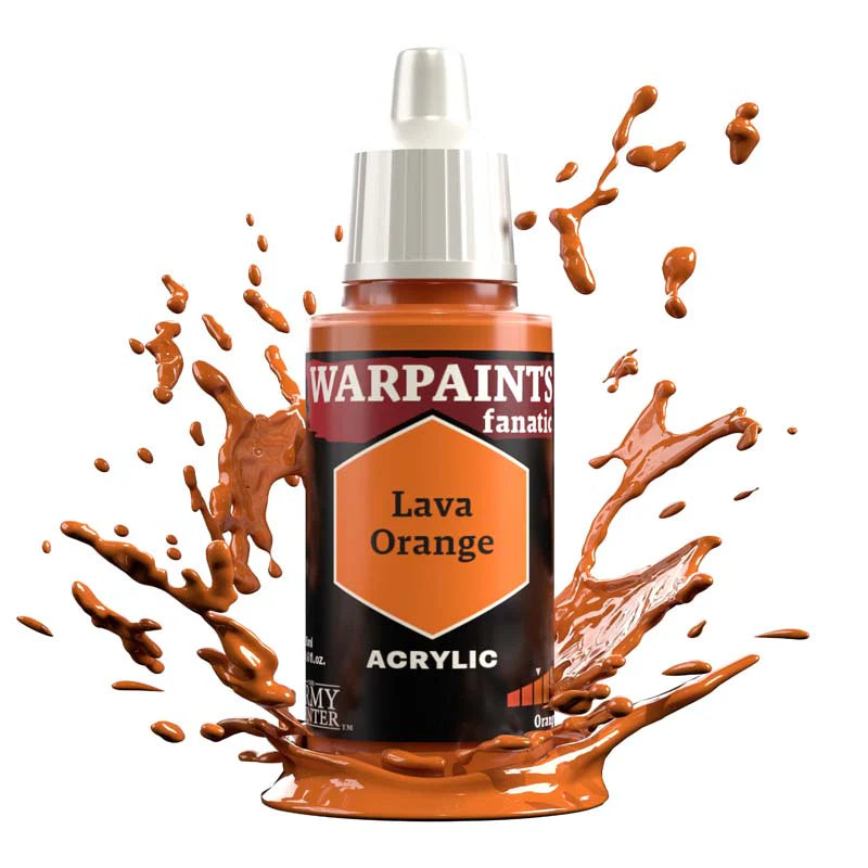 Army Painter Warpaints Fanatic: Lava Orange 18ml - Loaded Dice