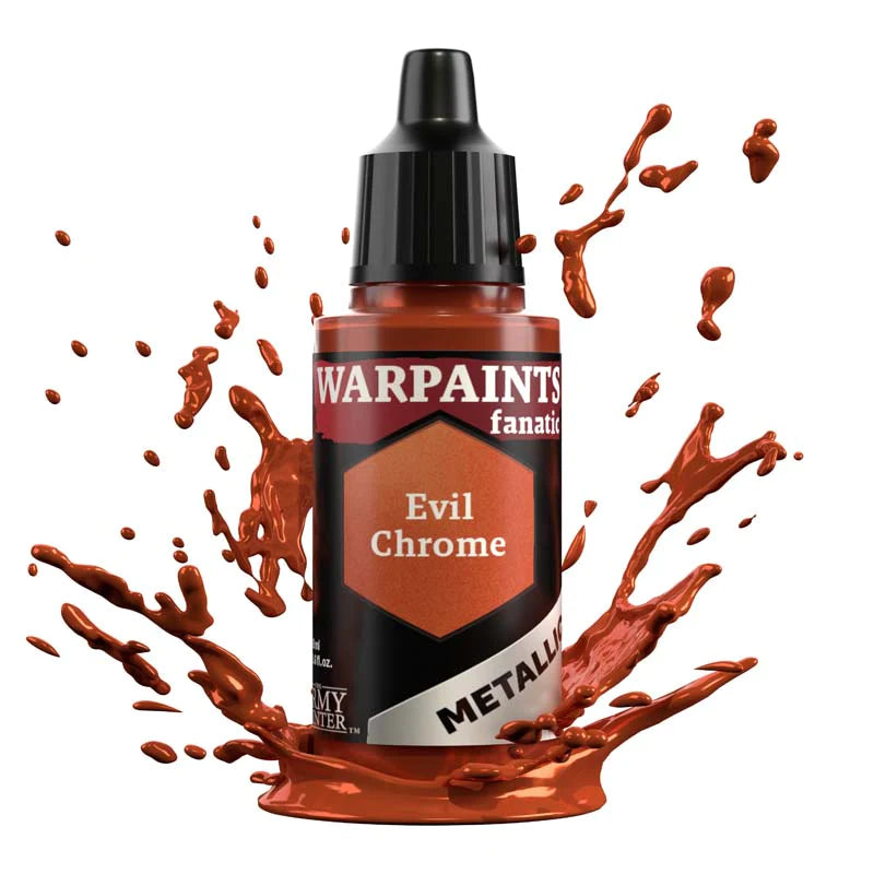 Army Painter Warpaints Fanatic Metallic: Evil Chrome 18ml - Loaded Dice