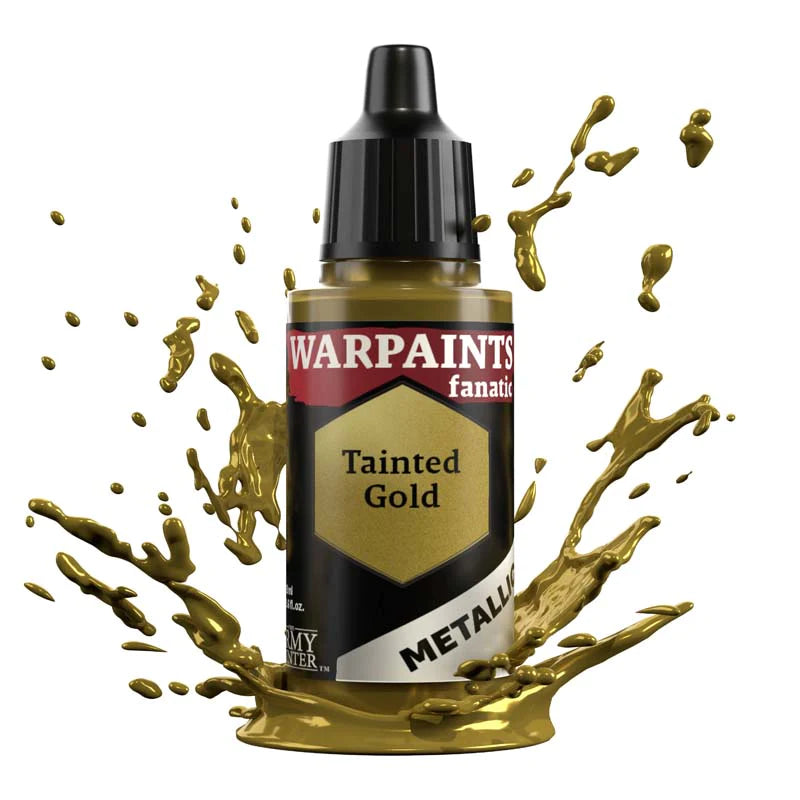 Army Painter Warpaints Fanatic Metallic: Tainted Gold 18ml - Loaded Dice