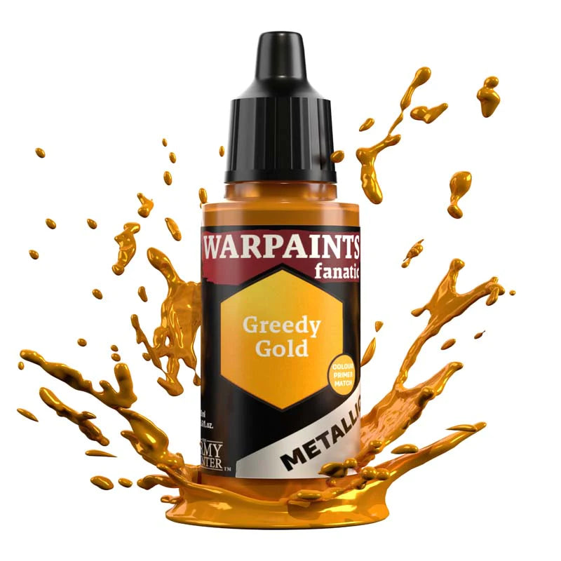 Army Painter Warpaints Fanatic Metallic: Greedy Gold 18ml - Loaded Dice