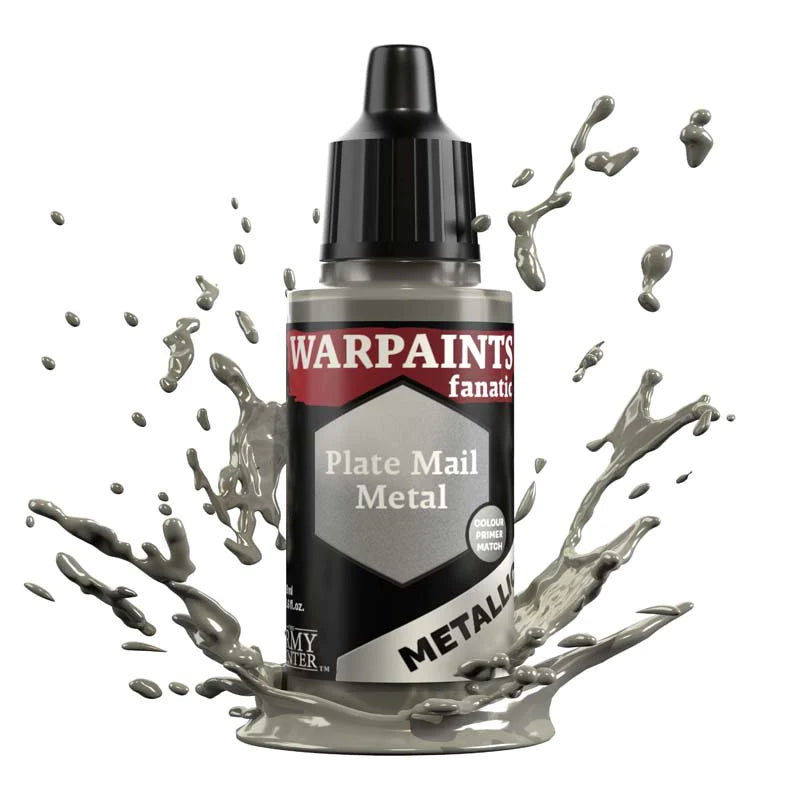 Army Painter Warpaints Fanatic Metallic: Plate Mail Metal 18ml - Loaded Dice