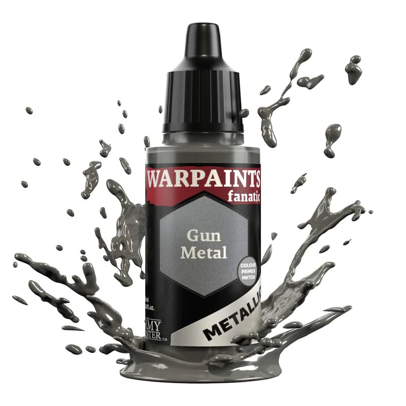 Army Painter Warpaints Fanatic Metallic: Gun Metal 18ml - Loaded Dice
