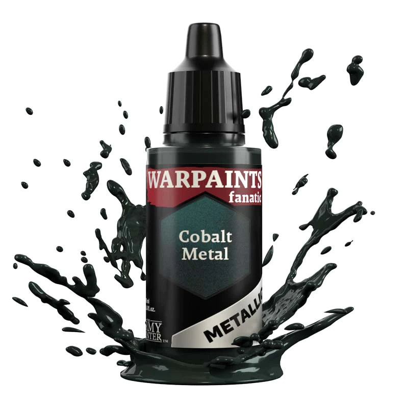 Army Painter Warpaints Fanatic Metallic: Cobalt Metal 18ml - Loaded Dice