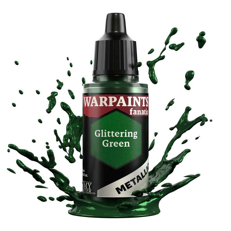 Army Painter Warpaints Fanatic Metallic: Glittering Green 18ml - Loaded Dice