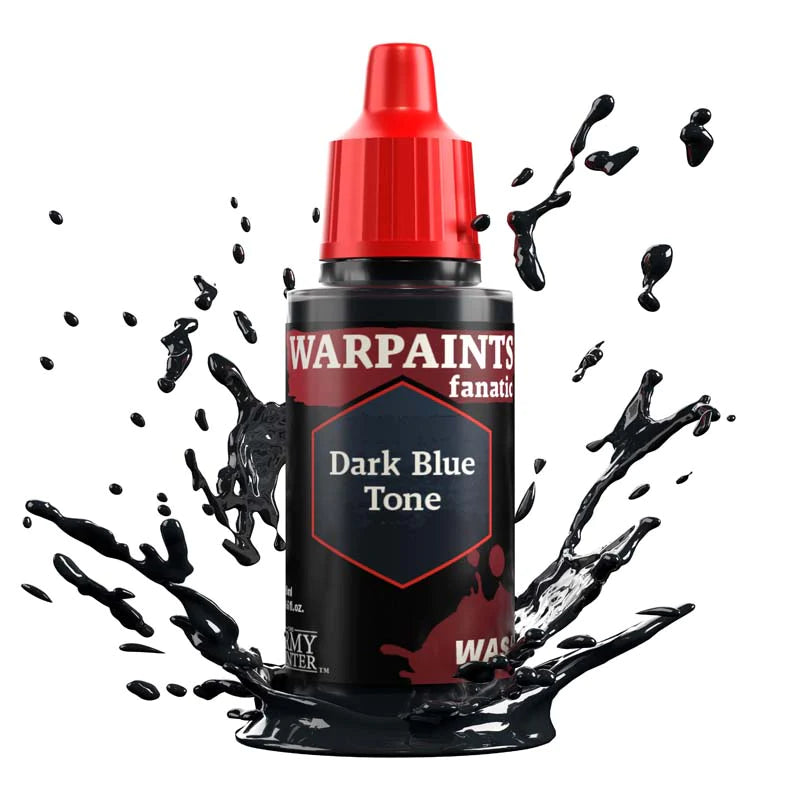 Army Painter Warpaints Fanatic Wash: Dark Blue Tone 18ml - Loaded Dice