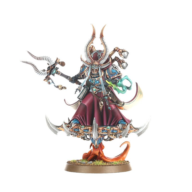 Thousand Sons: Ahriman Arch-Sorcerer of Tzeentch painted miniature - Loaded Dice