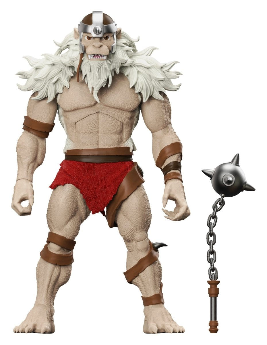 ThunderCats Monkian 18cm action figure out of the packaging, holding a spiked flail