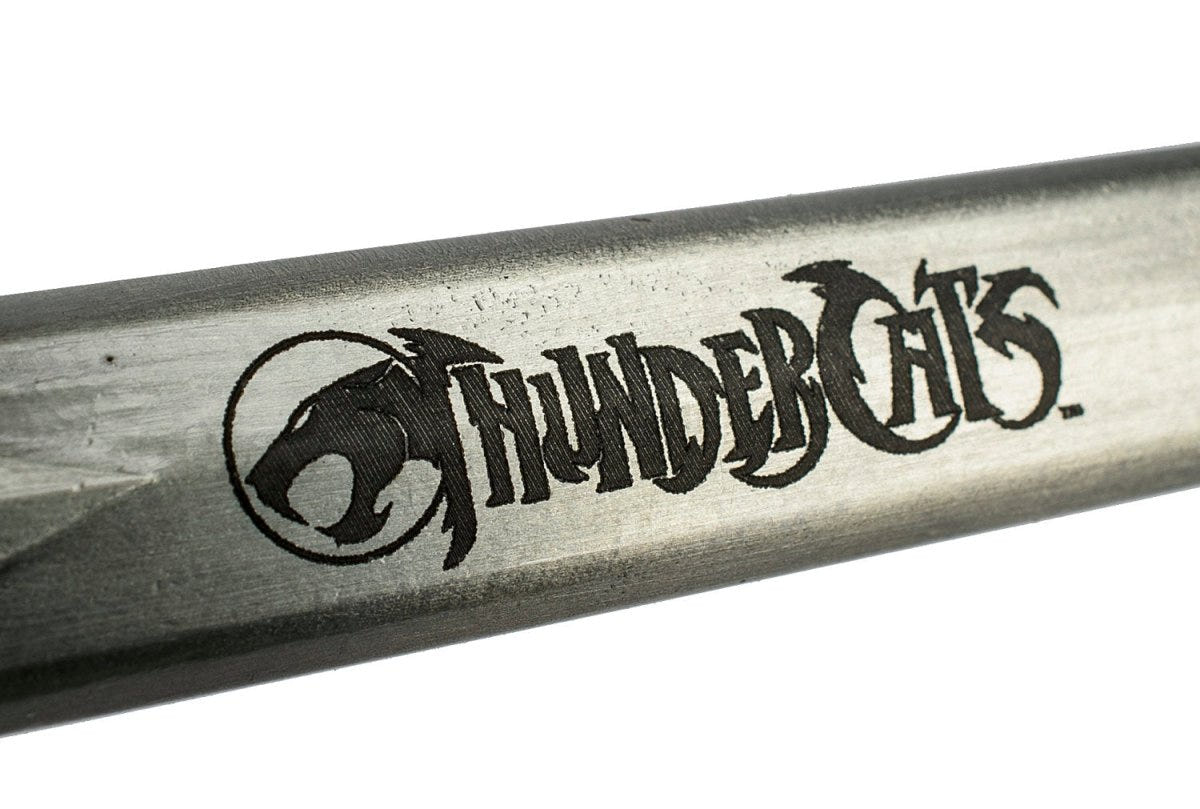ThunderCats logo etched along the blade of the Sword of Omens bottle opener