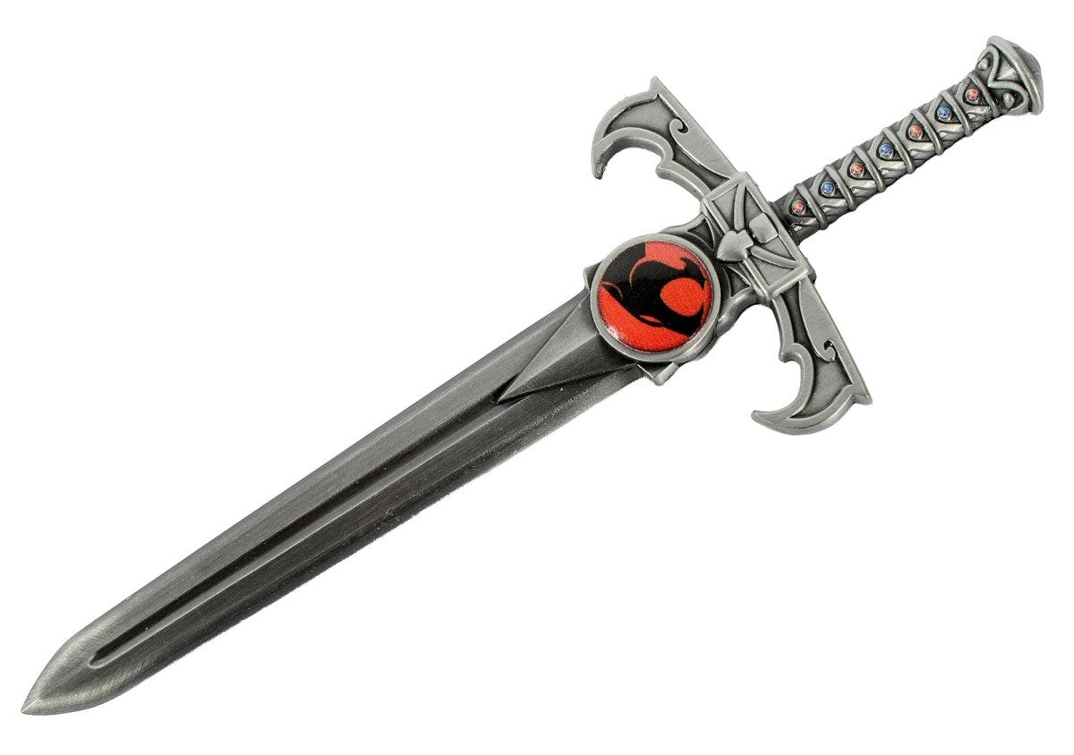 ThunderCats Sword of Omens bottle opener in antiqued metal with the red Eye of Thundera in the hilt