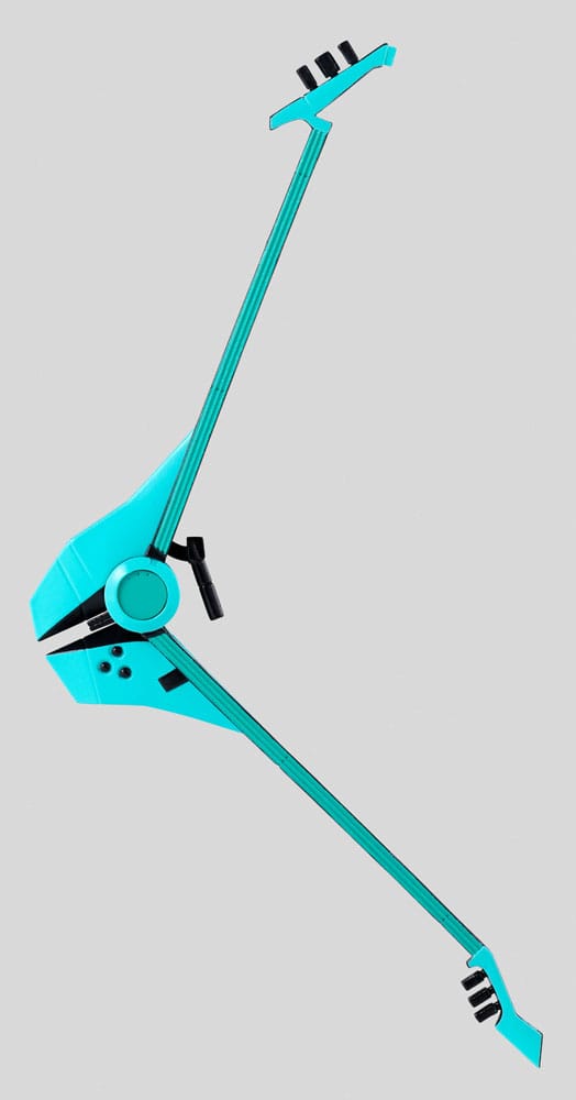 Lucky Cyan S.H.Figuarts combat guitar opened out into bow mode