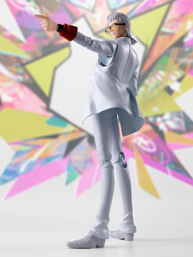 X S.H.Figuarts figure side view, pointing with his arm outstretched