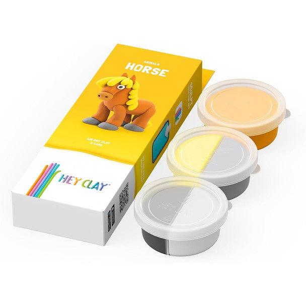 HEY CLAY Claymates Animals - Horse (3 Cans) - Loaded Dice