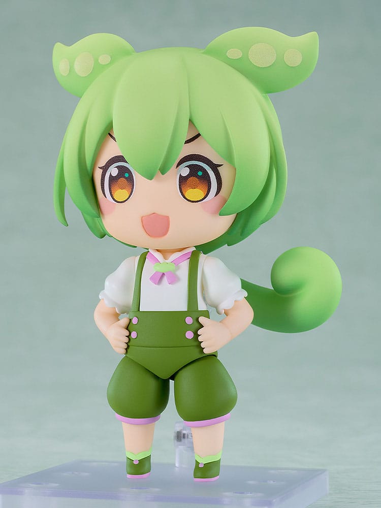 Zundamon Nendoroid smiling with hands on hips, Tohoku Zunko figure