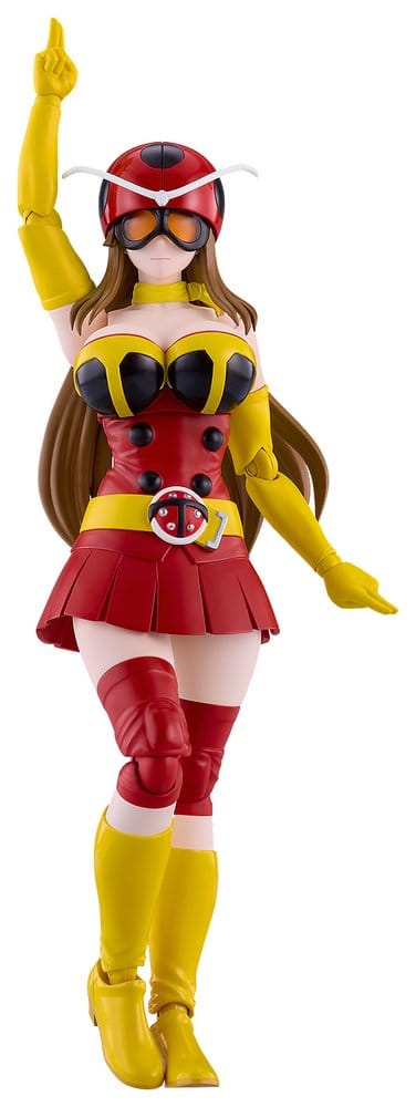 Yuriko Okada figma in Electro-Wave Human Tackle gear with helmet, finger pointed up