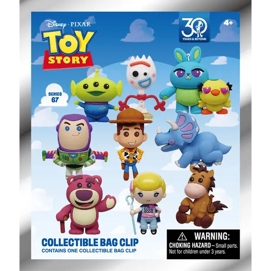 Toy Story 30th Anniversary blind bag 3D foam bag clip collectible