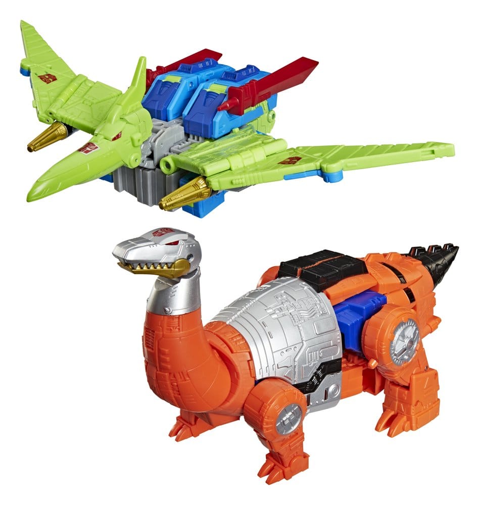G2 Dinobot Swoop in pteranodon mode and Sludge in brontosaurus mode, Transformers