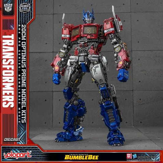 Yolopark AMK PRO Series Optimus Prime model kit from Transformers: Bumblebee, built, front view