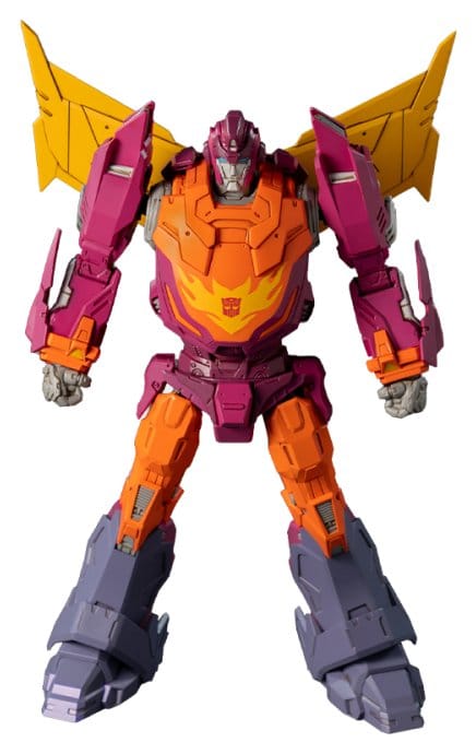ThreeZero Transformers MDLX Hot Rod (1986 Movie Edition) action figure, front view on white