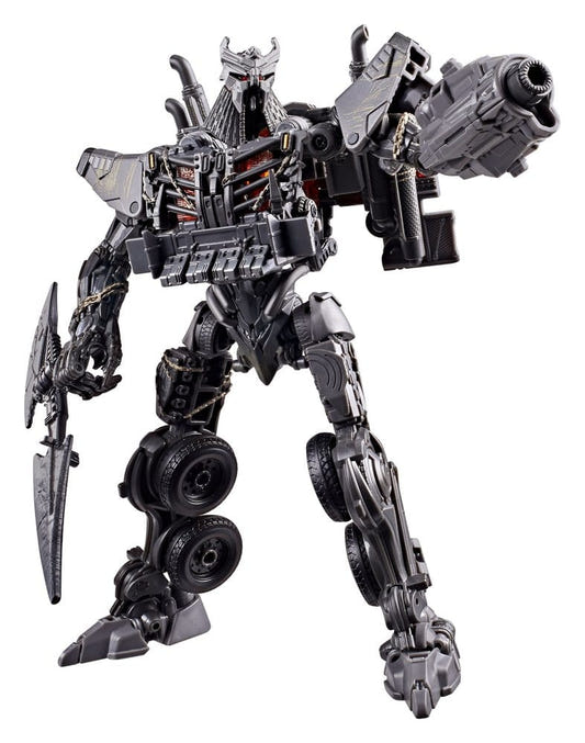 Transformers Studio Series Scourge Leader Class figure in dark grey robot mode with claw hand