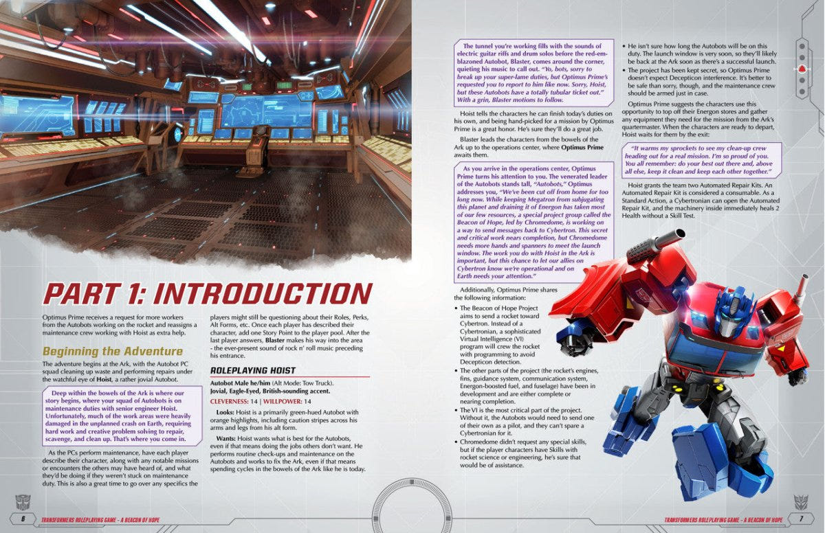 Transformers RPG: A Beacon of Hope Adventure & GM Screen - Loaded Dice