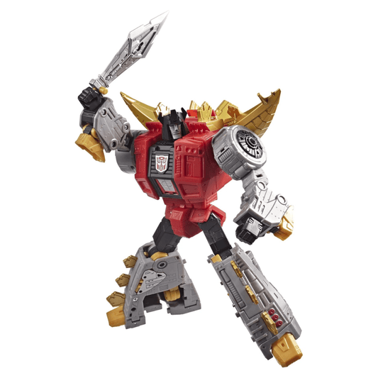 Hasbro Transformers Studio Series Dinobot Snarl action figure in robot mode with sword