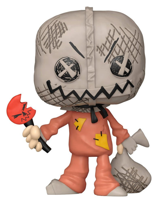 Funko Pop! Movies Trick 'r Treat Sam vinyl figure with burlap sack mask and lollipop