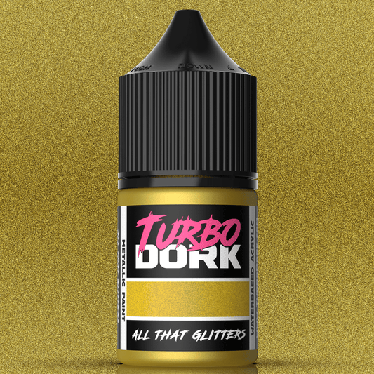 Turbo Dork All That Glitters metallic acrylic paint 22ml dropper bottle