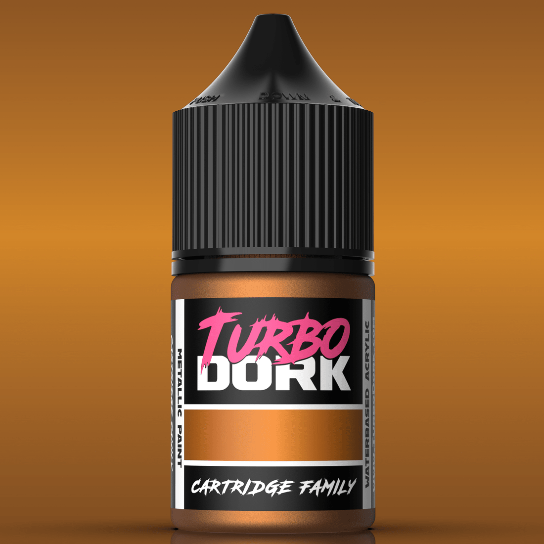 Turbo Dork Cartridge Family metallic acrylic paint 22ml dropper bottle