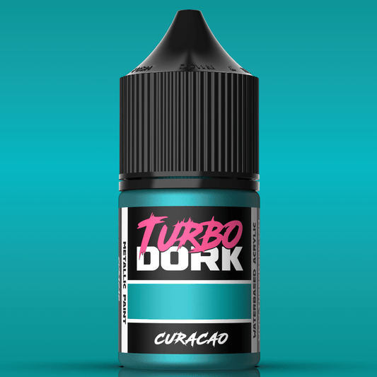 Turbo Dork Curacao metallic acrylic paint 22ml dropper bottle