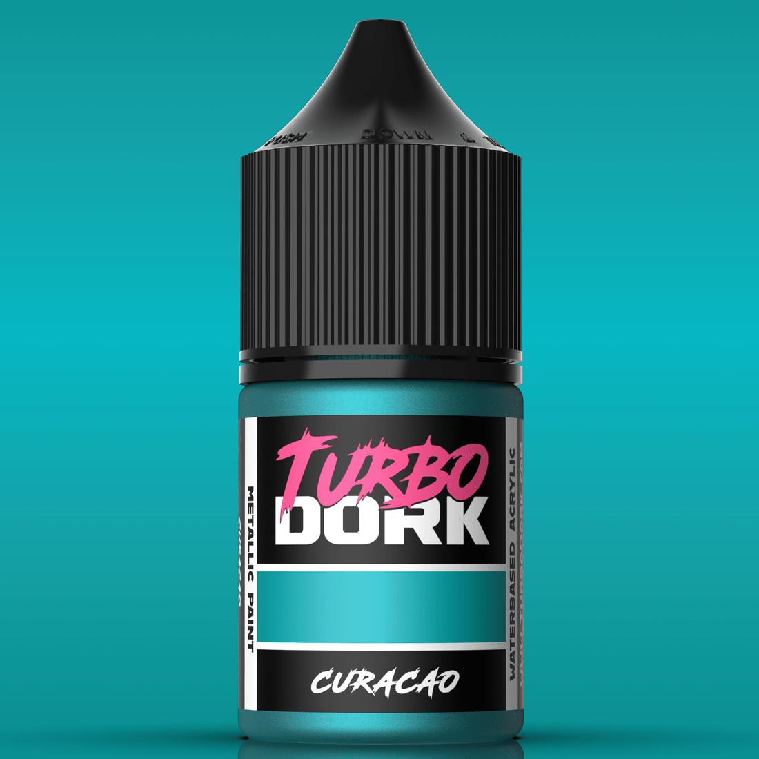 Turbo Dork Curacao metallic acrylic paint 22ml dropper bottle