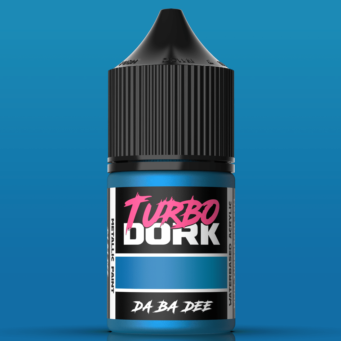 Turbo Dork Da Ba Dee metallic acrylic paint 22ml dropper bottle