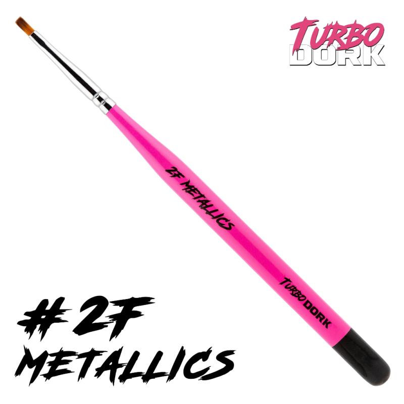 Turbo Dork Fauxlinsky Metallics Brush Size 2 Flat