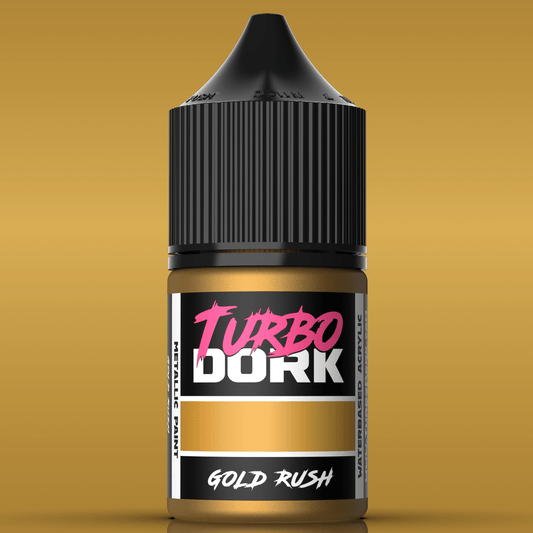 Turbo Dork Gold Rush metallic acrylic paint 22ml dropper bottle