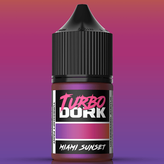 Turbo Dork Miami Sunset colourshift acrylic paint 22ml dropper bottle