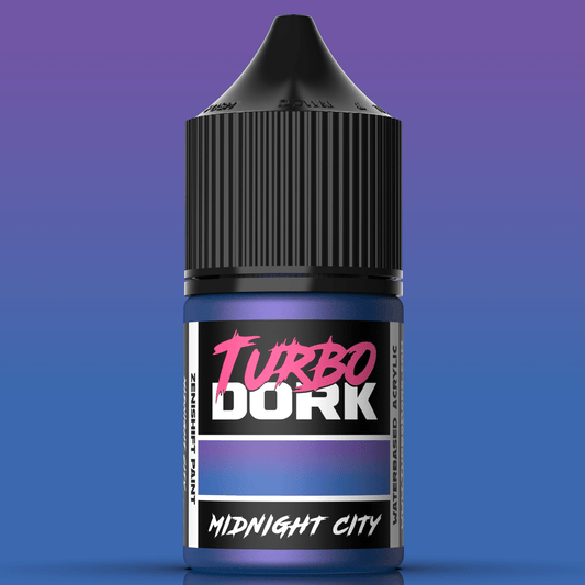 Turbo Dork Midnight City colourshift acrylic paint 22ml dropper bottle