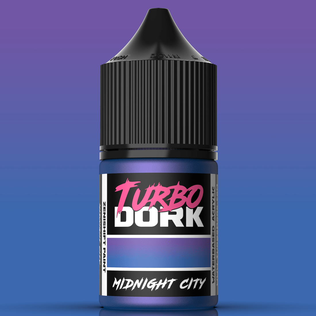 Turbo Dork Midnight City colourshift acrylic paint 22ml dropper bottle