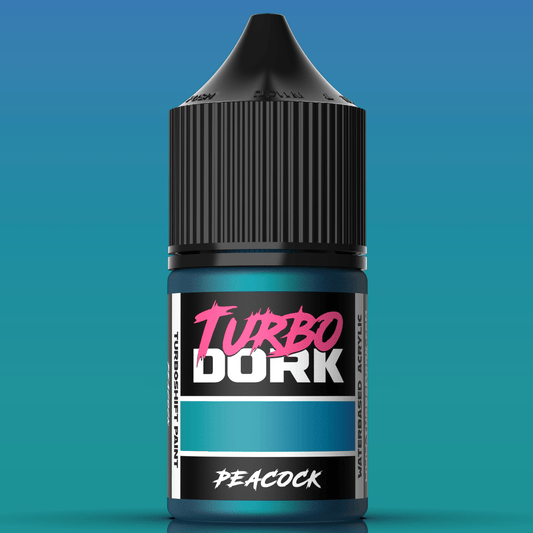 Turbo Dork Peacock colourshift acrylic paint 22ml dropper bottle