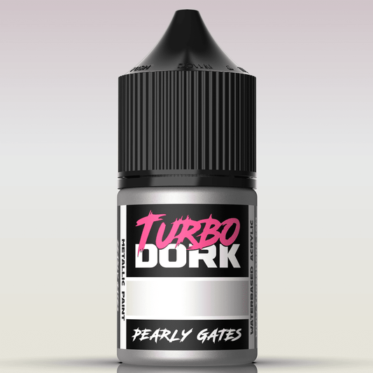Turbo Dork Pearly Gates metallic acrylic paint 22ml dropper bottle