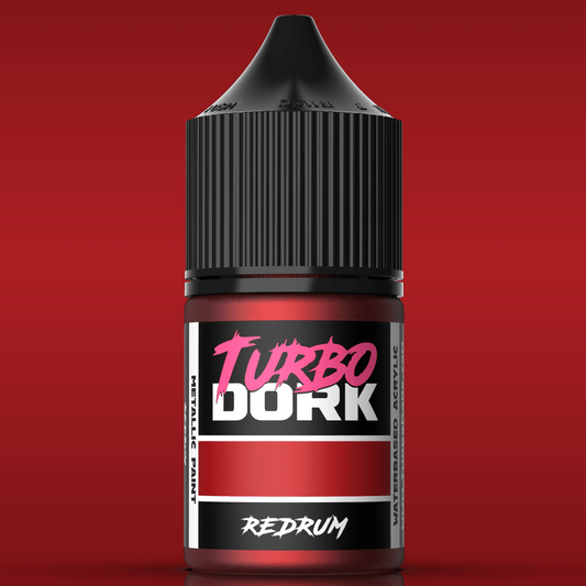 Turbo Dork Redrum metallic acrylic paint 22ml dropper bottle