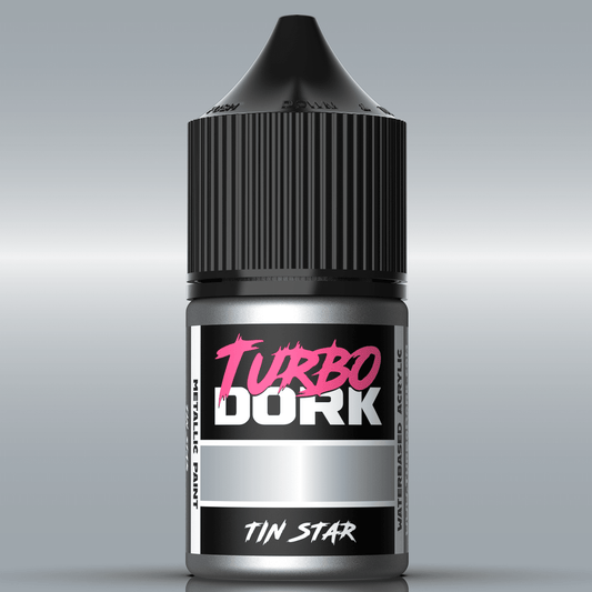 Turbo Dork Tin Star metallic acrylic paint 22ml dropper bottle