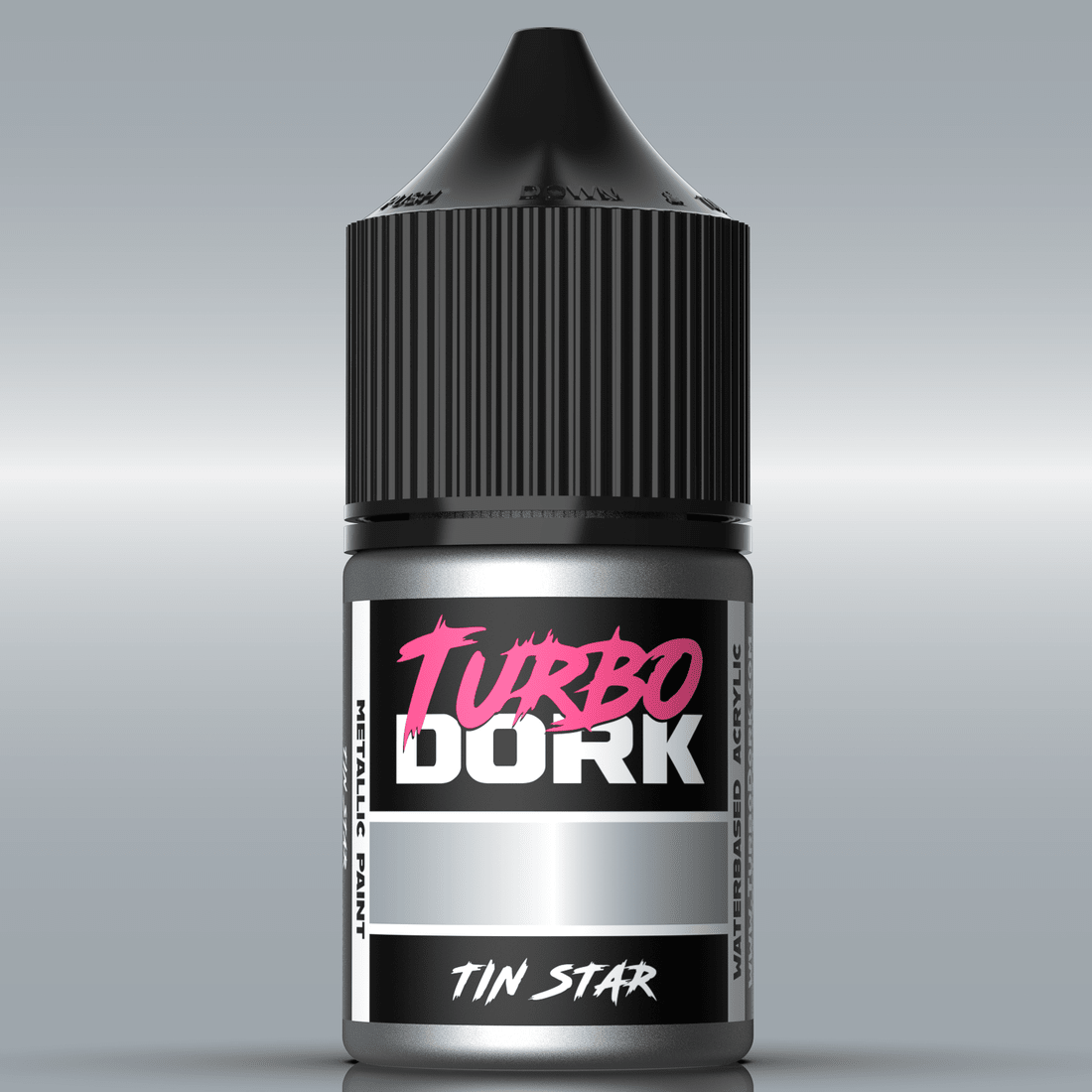 Turbo Dork Tin Star metallic acrylic paint 22ml dropper bottle