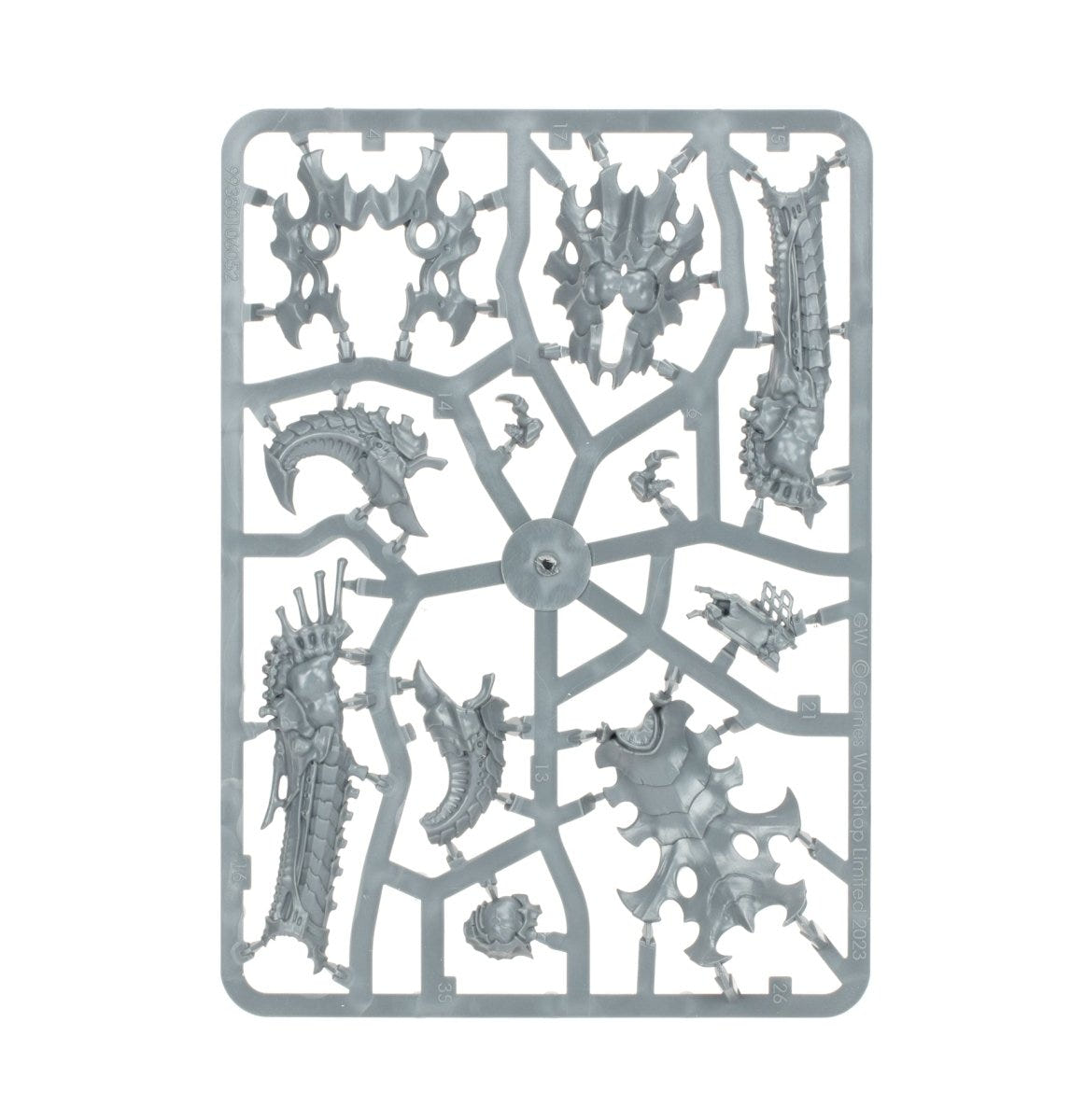 Tyranids Biovore unpainted plastic sprue, frame 2 of 3
