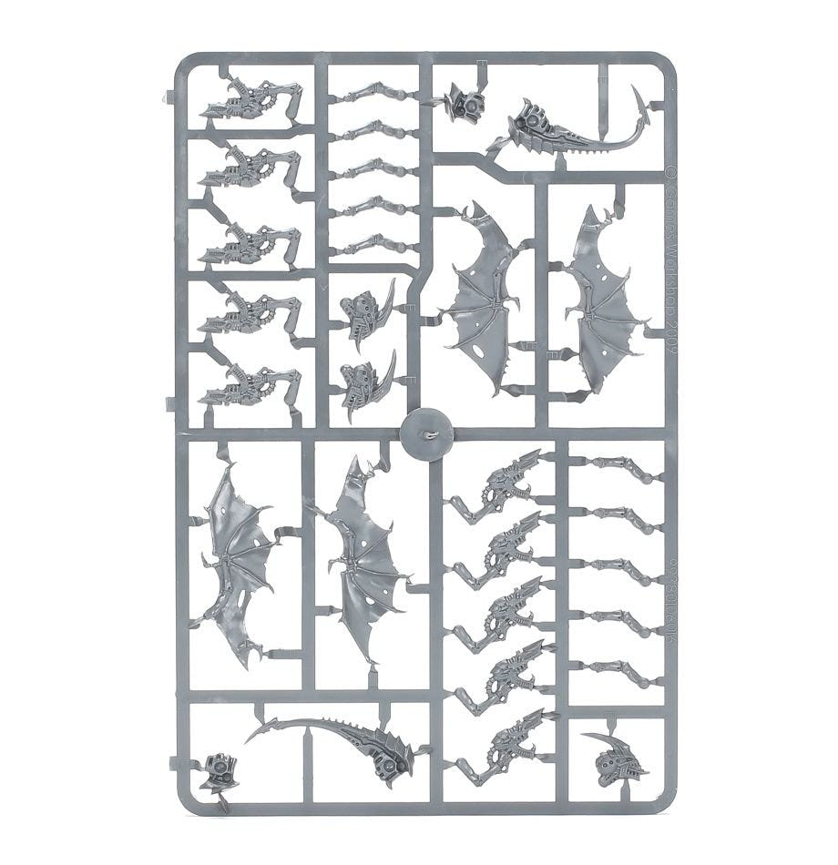 Tyranids Gargoyles unpainted plastic sprue, frame 1 of 3
