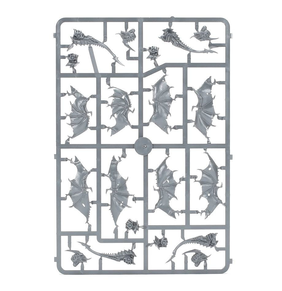 Tyranids Gargoyles unpainted plastic sprue, frame 2 of 3