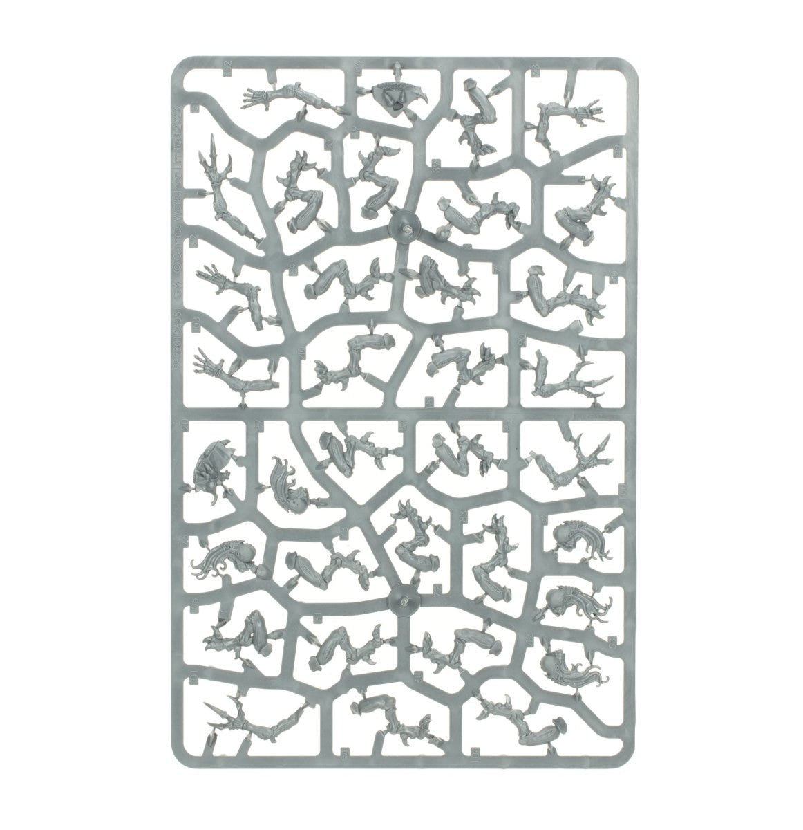 Tyranids Genestealers unpainted plastic sprue, frame 3 of 3