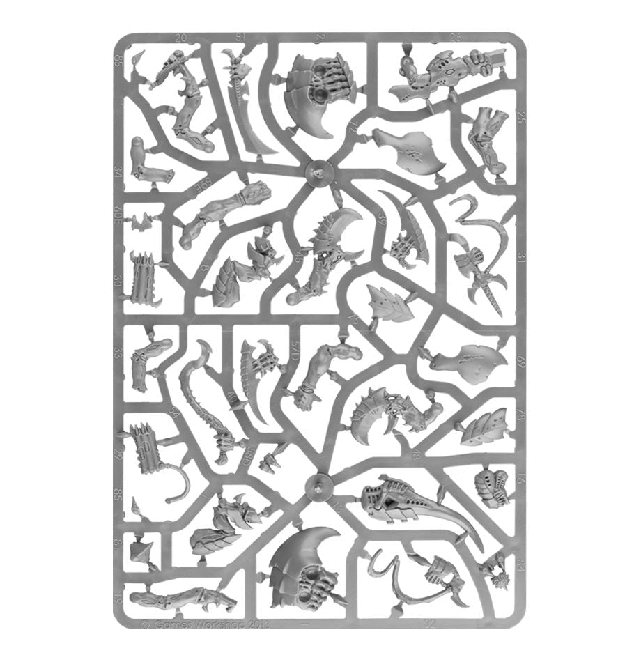 Tyranids: Hive Guard sprue contents - Loaded Dice