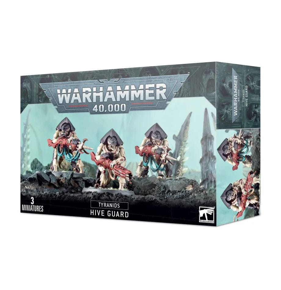 Warhammer 40,000 Tyranids Hive Guard box front with painted models