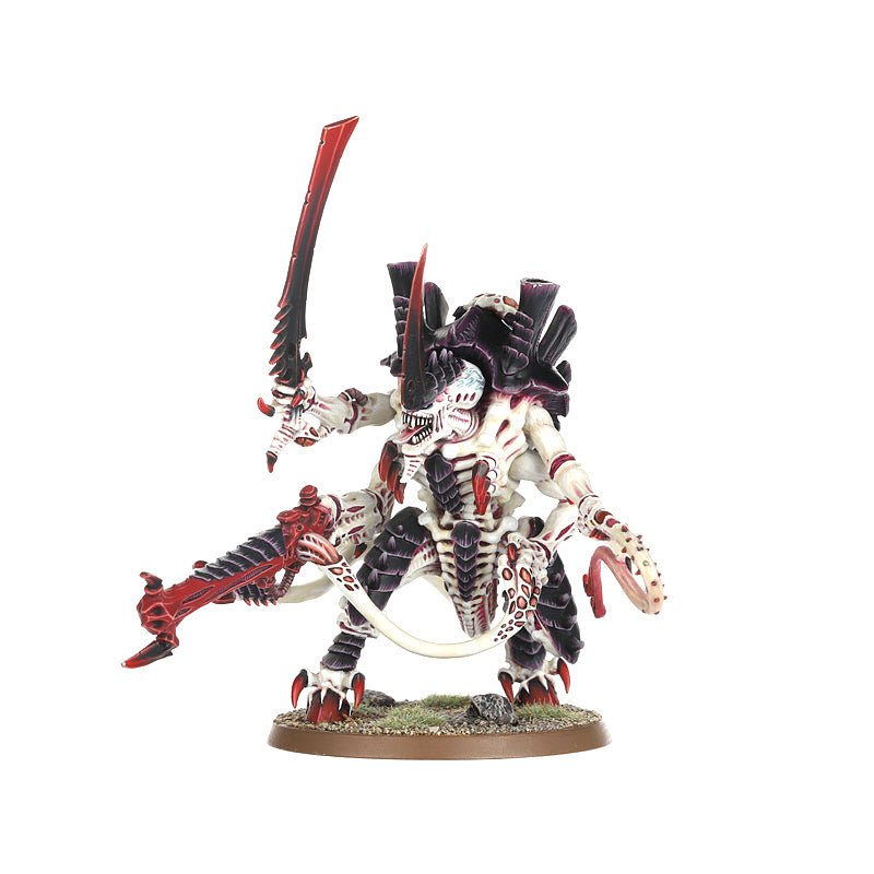 Painted Tyranids Hive Tyrant with heavy venom cannon and scything talons