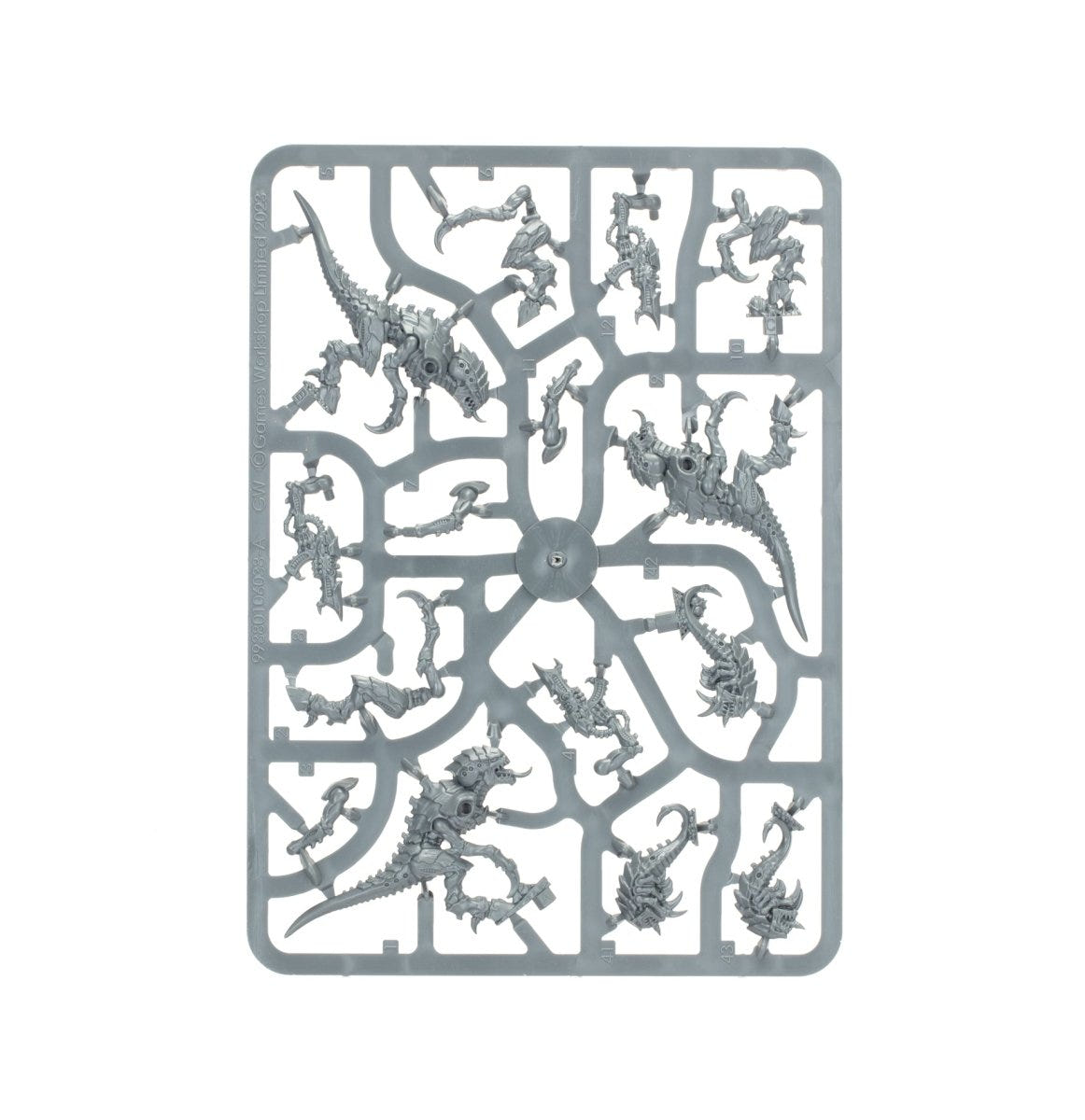 Tyranids Termagants unpainted plastic sprue, frame 2 of 4