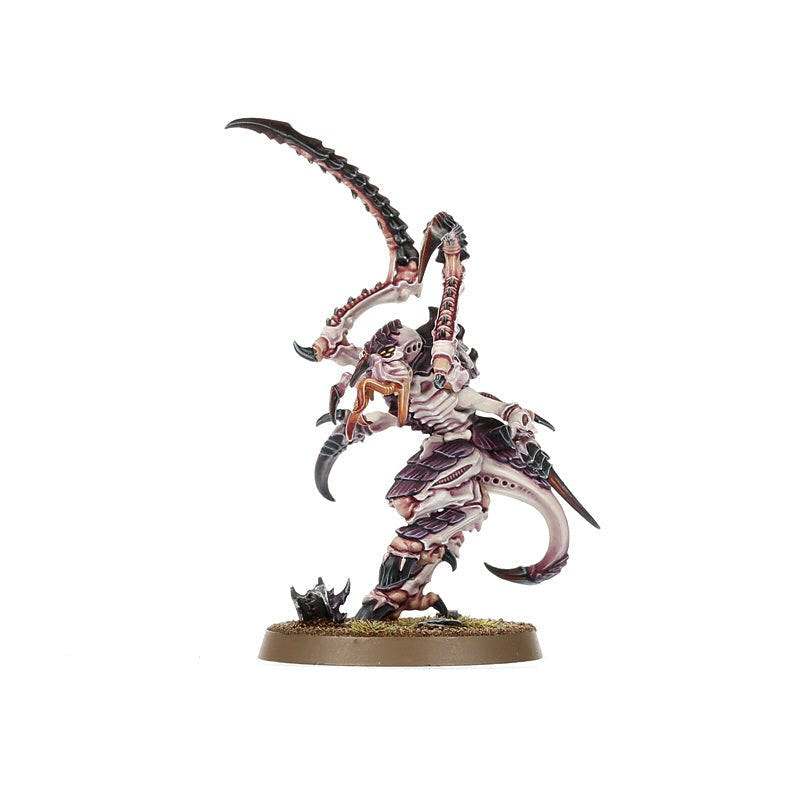 Painted Von Ryan's Leaper crouched with talons back, shown smaller for scale